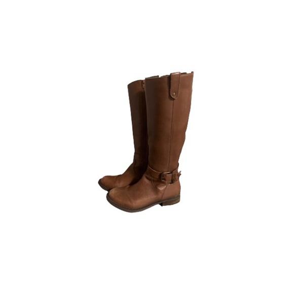 Steve Madden Brown Leather Riding Boots - Women’s Size 7.5 - Picture 1 of 9